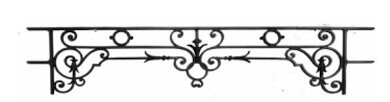 garde-corps, barre d'appui, appui de fenêtre, balustrade, en fonte moulée et fer forgé_LOISELET_FR